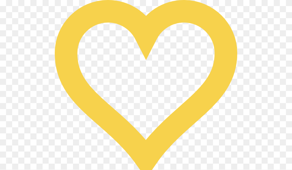 Thick Light Gold Heart Clip Arts For Web Free Transparent Png