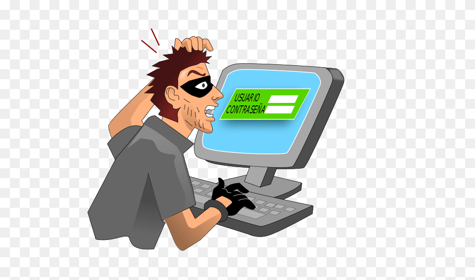 Thief, Computer, Electronics, Pc, Person Free Png