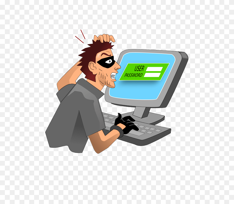 Thief, Computer, Electronics, Pc, Person Png