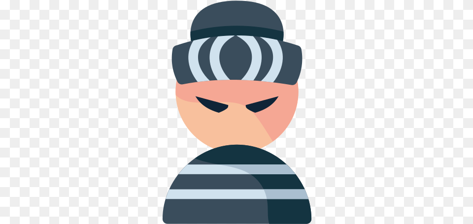 Thief Avatar Person People Icon Of Crime And Illustration, Accessories, Formal Wear, Tie, Art Free Png Download