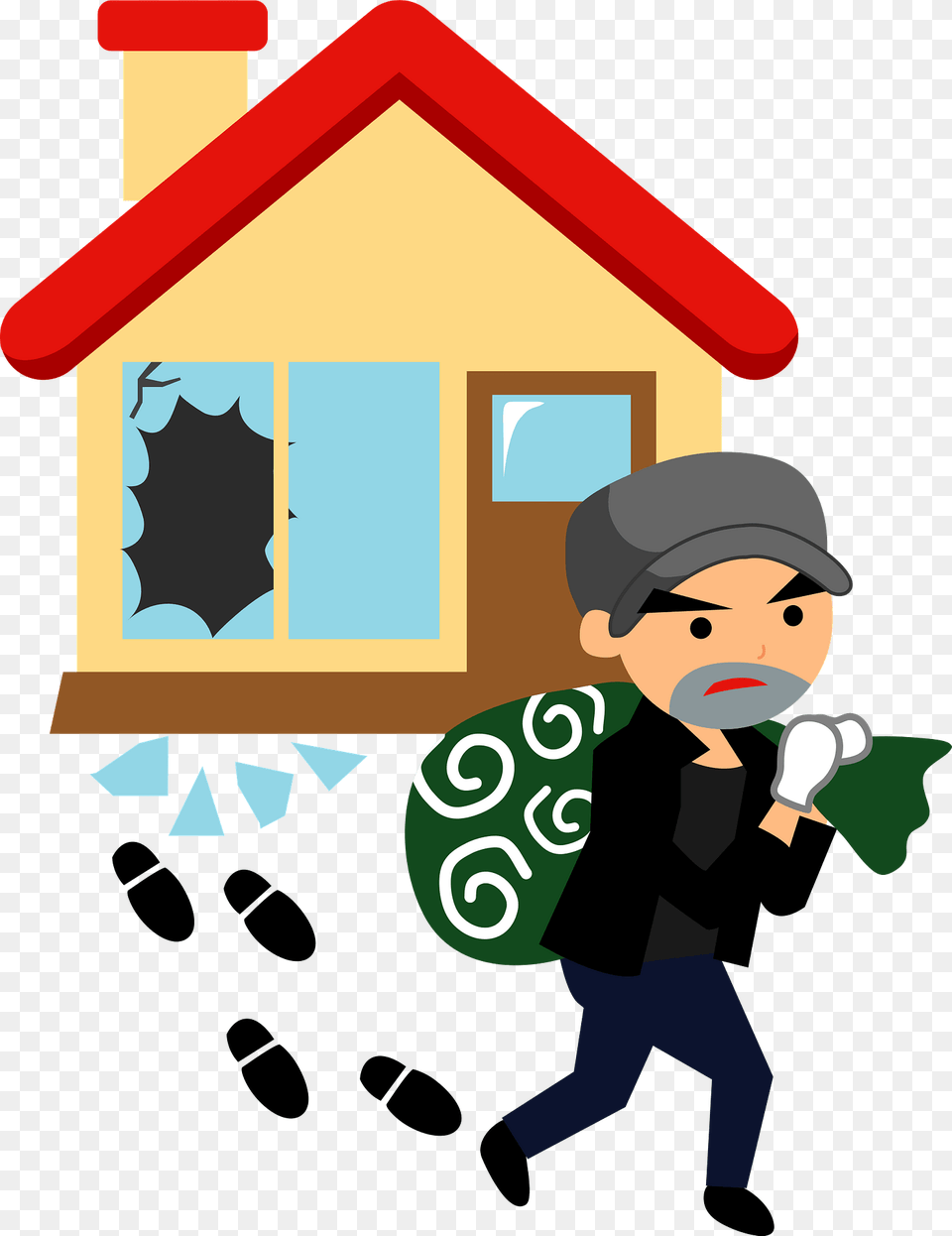 Thief Is Stealing From A House Clipart, Baby, Person, Face, Head Free Png