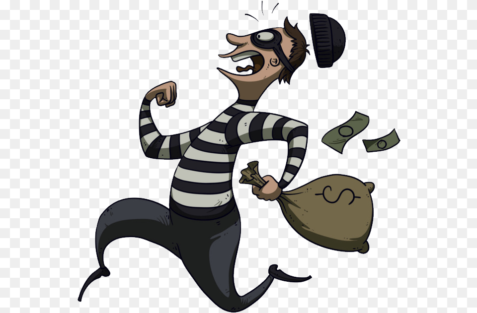 Thief Robbery, Bag, Person Free Png Download