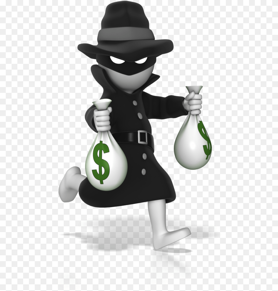 Thief Running With Money Bags 1600 Clr Financial Thief, Light, Baby, Person, Clothing Free Transparent Png