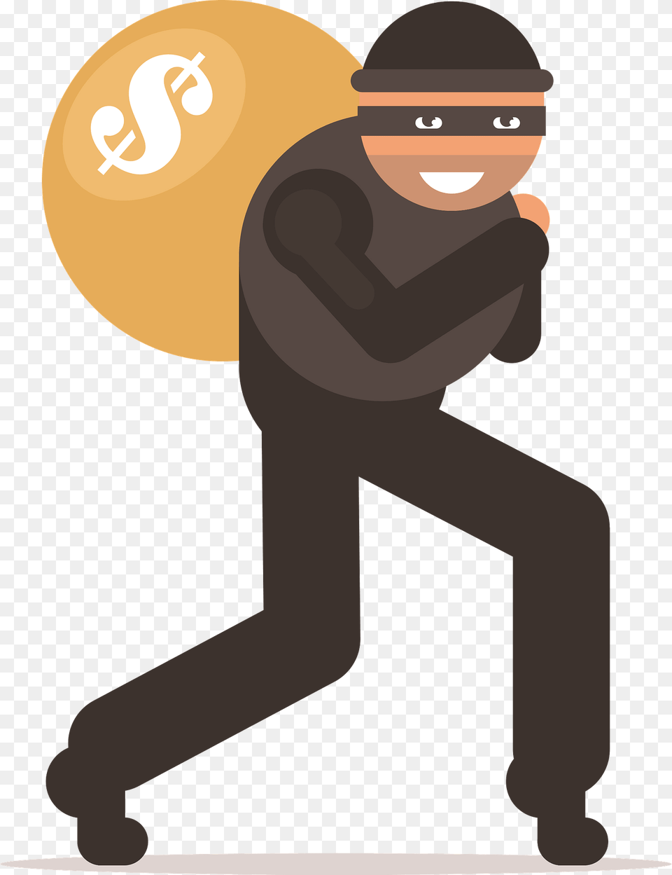 Thief With Bag Clipart, People, Person, Photography, Clothing Free Png