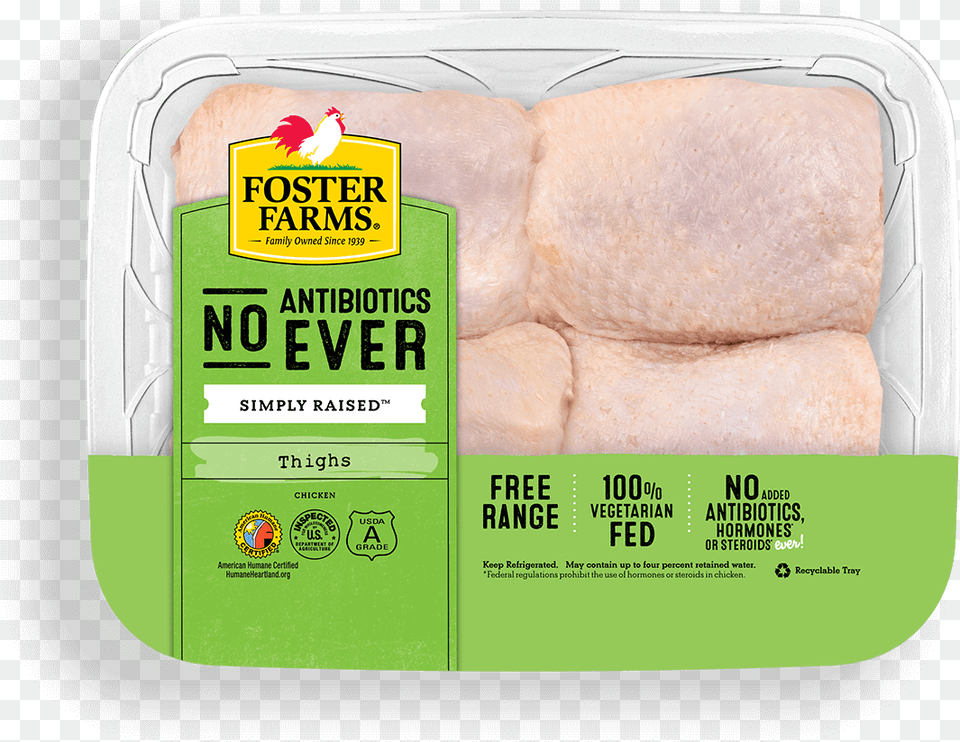 Thighs With No Antibiotics Ever Foster Farms No Antibiotics Ever, Food, Lunch, Meal, Blade Png