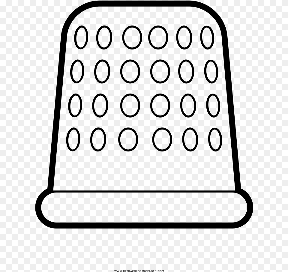 Thimble Coloring, Gray Free Png