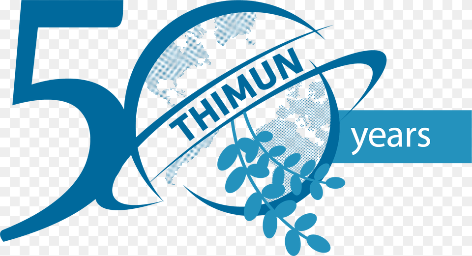 Thimun 50 Years Logo Thimun Logo Black Background, Art, Graphics, Animal, Fish Free Png