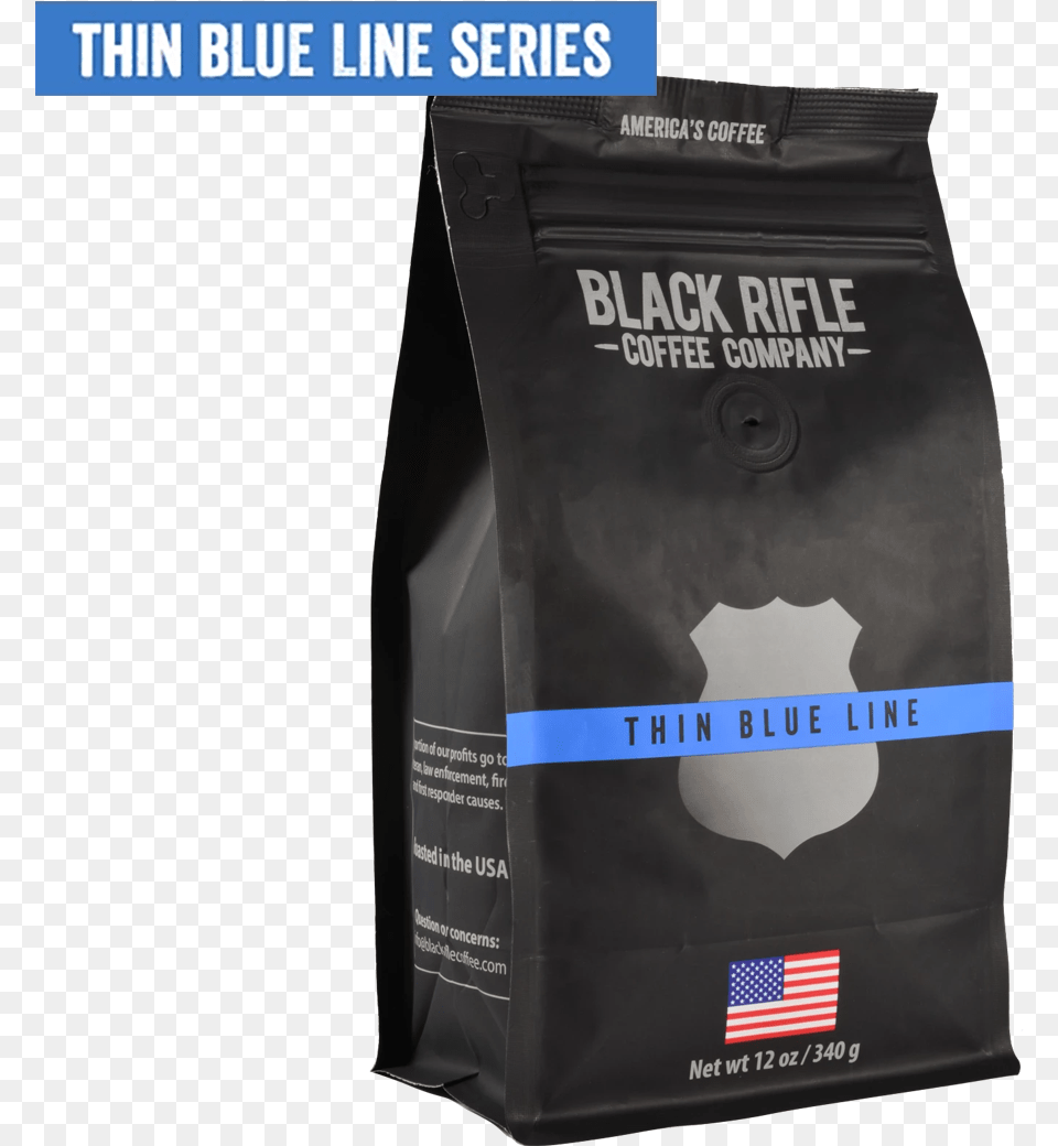 Thin Blue Line Coffee Roast Black Rifle Coffee Thin Blue Line, Beverage, Milk, Bottle, Bag Free Transparent Png