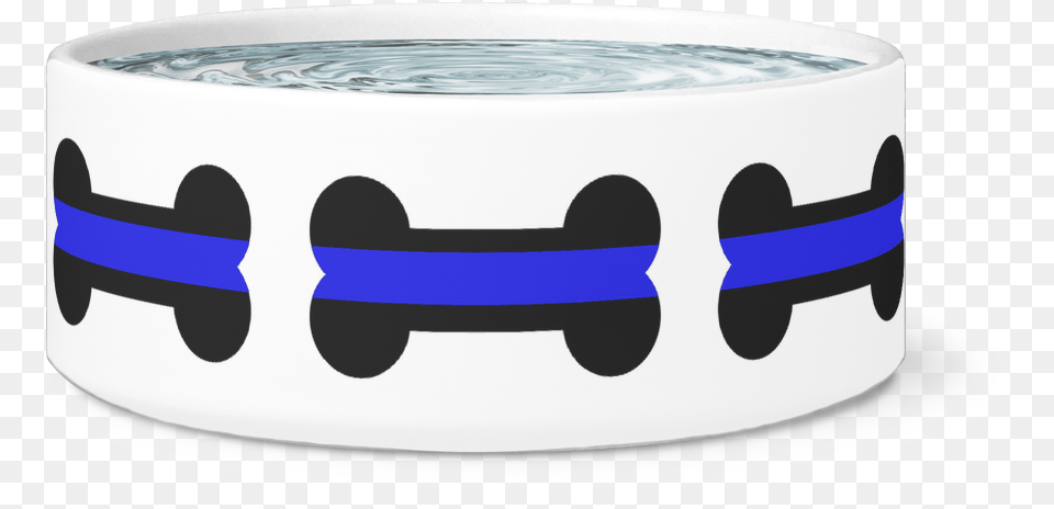 Thin Blue Line Dog Bones Dog Bowlclass Bracelet, Hot Tub, Tub, Machine, Wheel Png Image