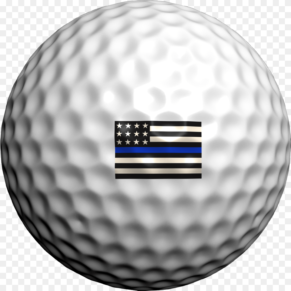 Thin Blue Line Flag Golfdotz Bulldog, Ball, Golf, Golf Ball, Sport Free Transparent Png