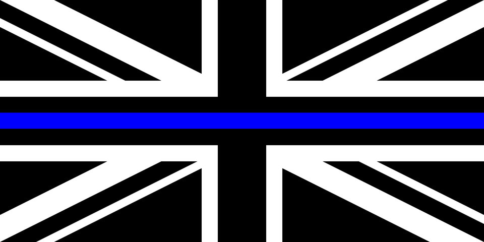 Thin Blue Line Flag United Kingdom Clipart Free Png