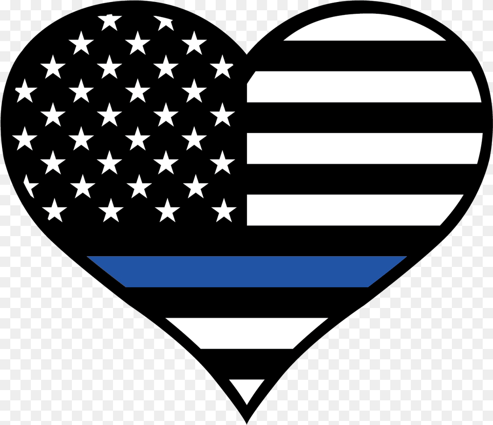 Thin Blue Line Heart Sticker Thin Blue Line Heart Svg, Flag, Aircraft, Transportation, Vehicle Free Png