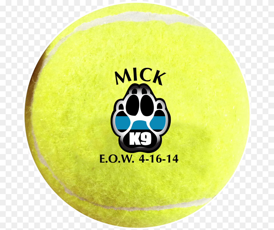 Thin Blue Line Imprint Only Circle, Tennis Ball, Ball, Tennis, Sport Free Transparent Png