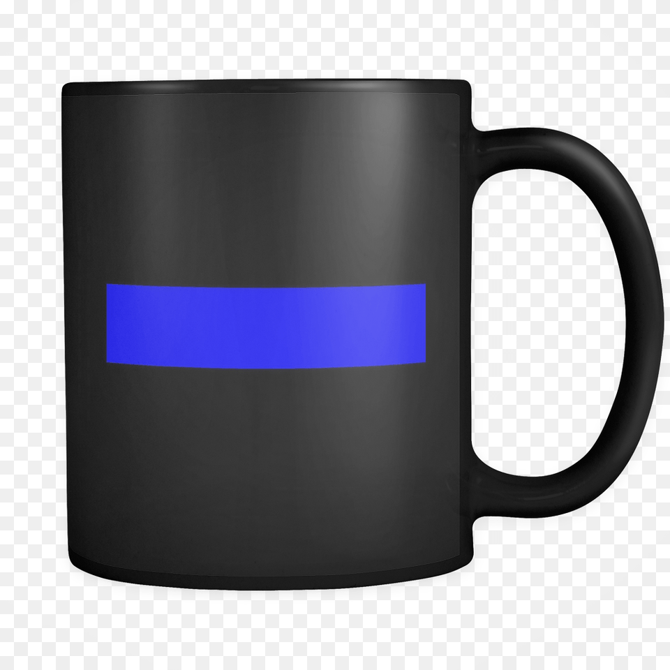 Thin Blue Line Mug, Cup, Beverage, Coffee, Coffee Cup Png Image