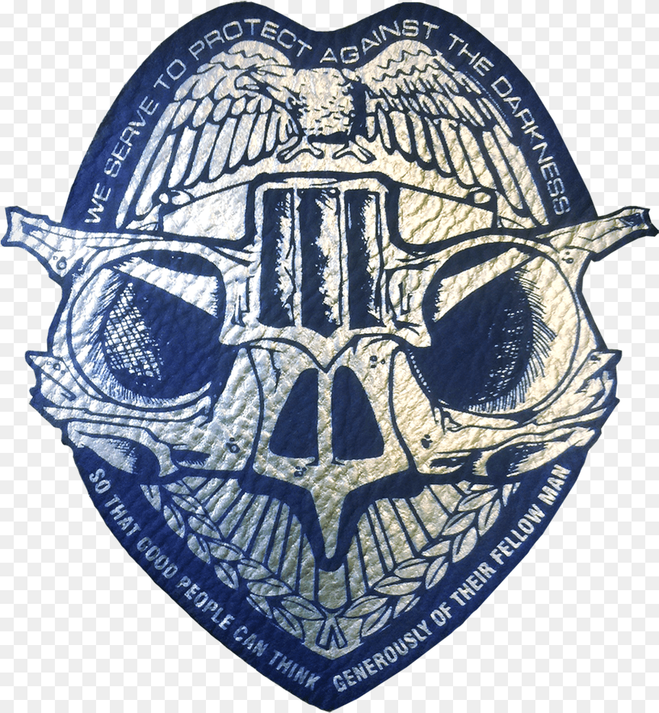 Thin Blue Line Primitive Watchmen Inc Skull, Badge, Logo, Symbol, Person Png