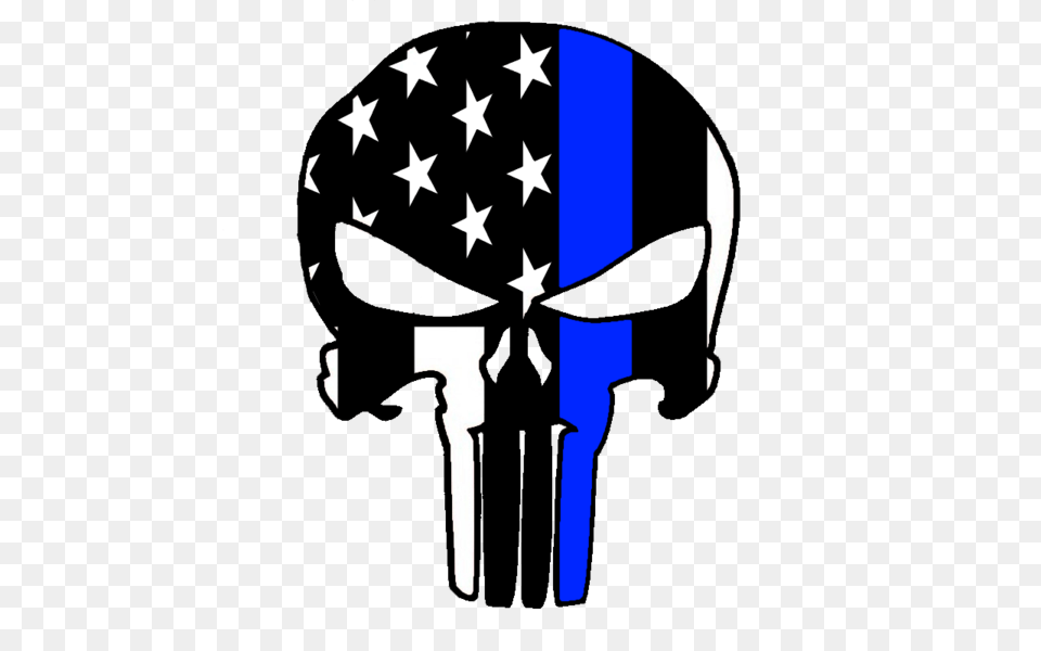 Thin Blue Line Punisher Drinkware, Adult, Male, Man, Person Free Transparent Png