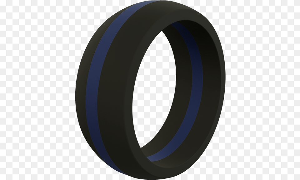 Thin Blue Line Silicone Ring Timber Look Rings, Accessories, Disk, Jewelry Free Png Download