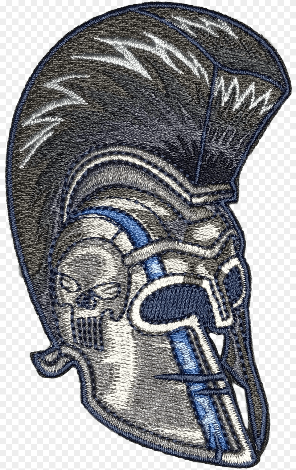 Thin Blue Line Spartan Helmet Embroidered Tactical Morale Thin Blue Line Spartan Helmet 2020, Art, Person, Drawing, Face Png