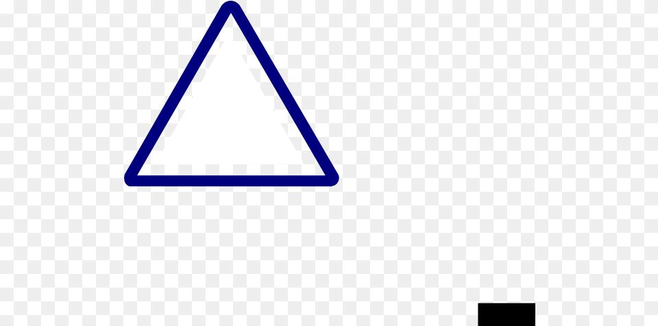 Thin Blue Warning Sign Clip Art Triangle Free Transparent Png