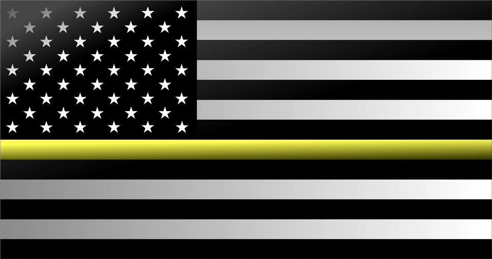 Thin Green Line American Flag, American Flag Free Png Download