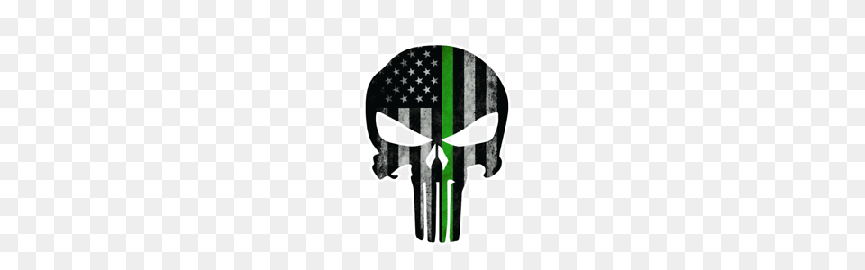 Thin Green Line Punisher Skull Decal Army Car Truck Military Jeep Png Image