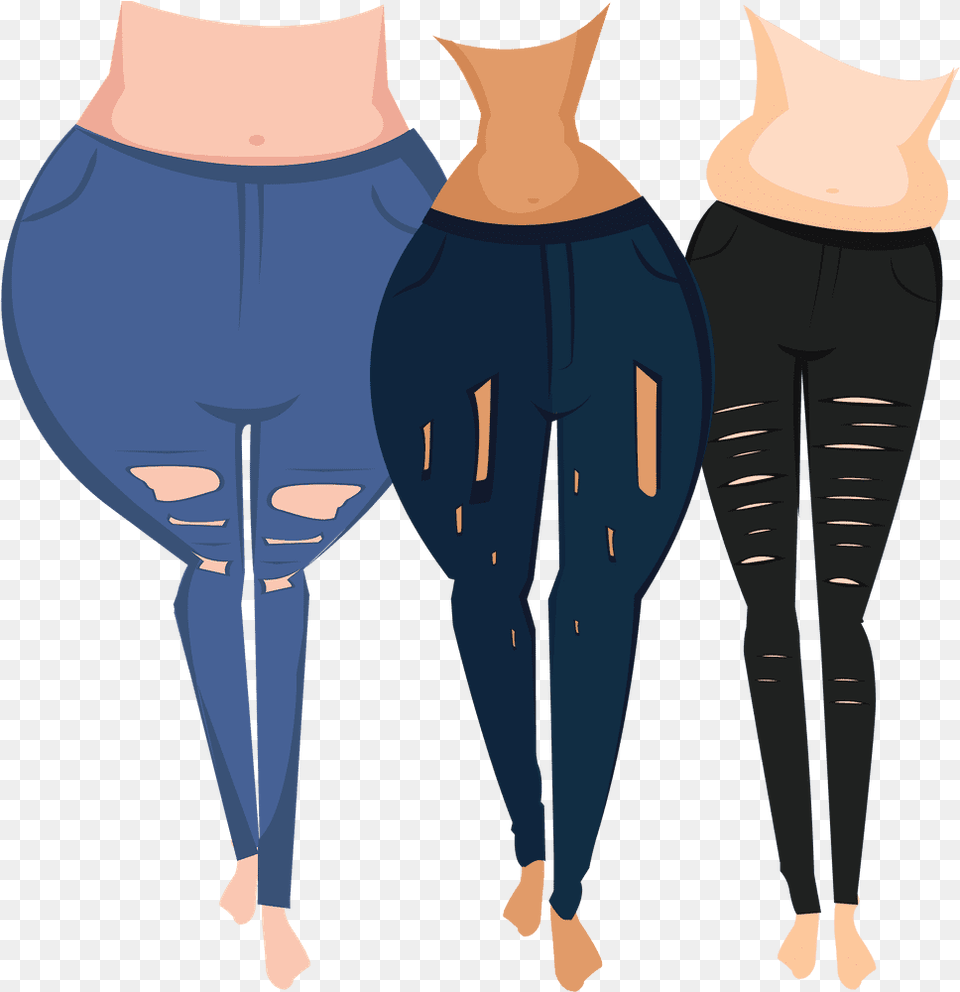 Thin Legs Big Belly, Clothing, Pants, Adult, Female Free Png