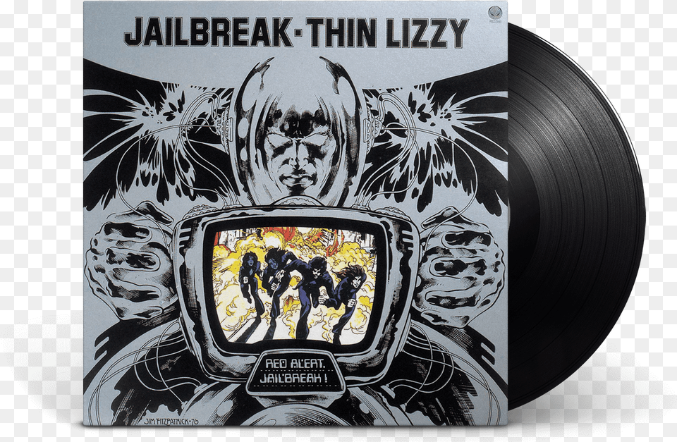 Thin Lizzy Jailbreak, Book, Comics, Publication, Person Png Image