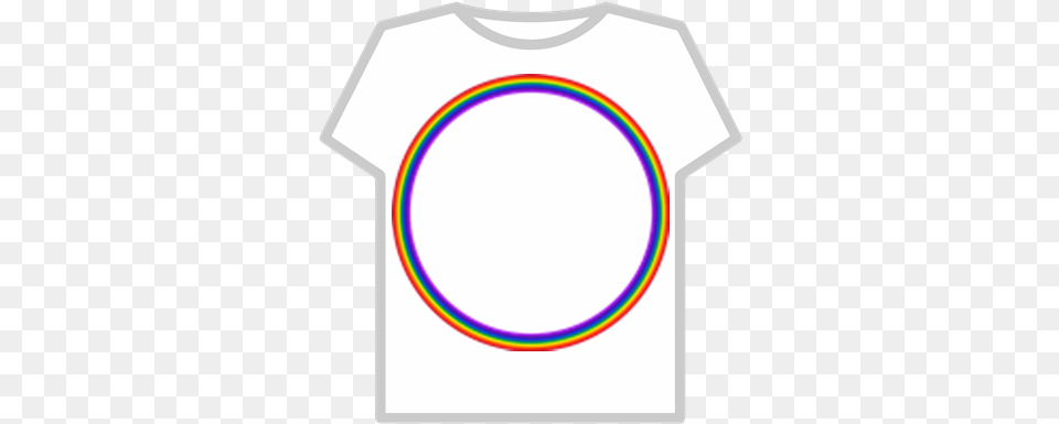 Thin Rainbow Circle Roblox Circle, Clothing, T-shirt Free Transparent Png