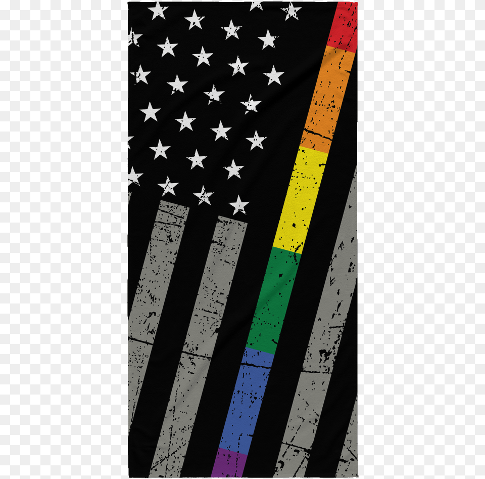 Thin Rainbow Line Beach Towel Flag Of The United States, American Flag Free Png
