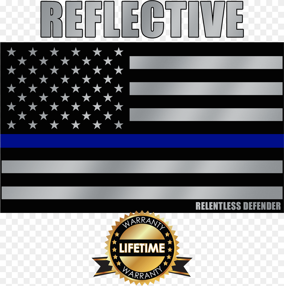 Thin Red And Blue Line Flag, American Flag, Logo Png Image