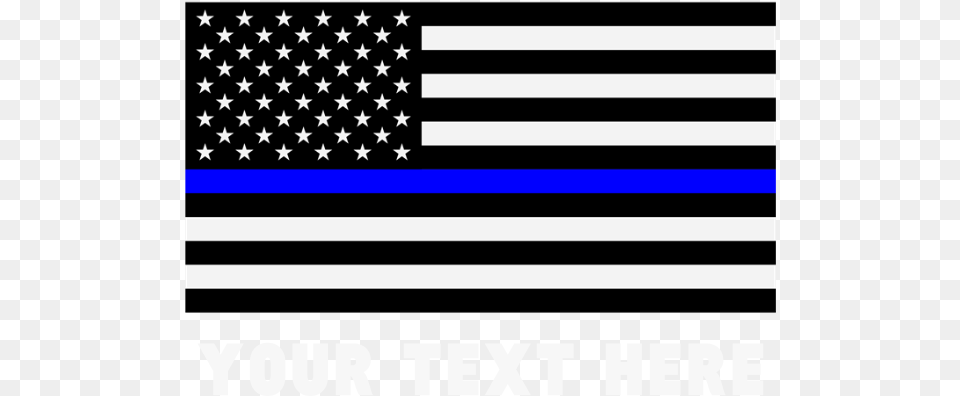 Thin Red And Blue Line Flag, American Flag Png