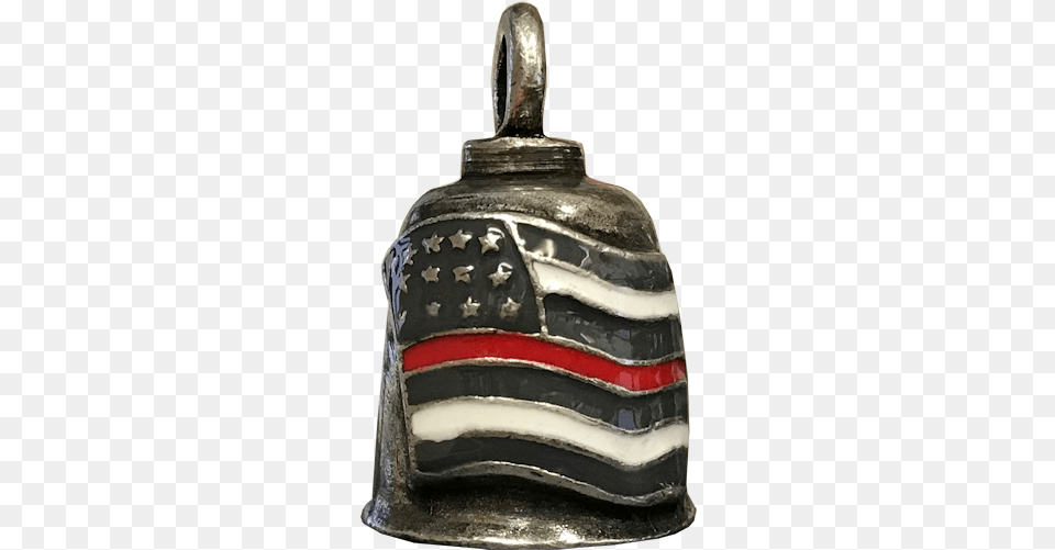 Thin Red Line American Flag Gremlin Bell Locket Free Png
