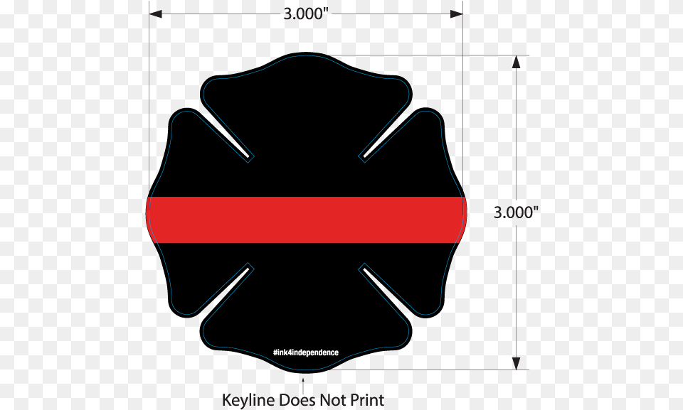 Thin Red Line Fd Shield Decal Firefighter, Bow, Weapon, Ct Scan Png Image