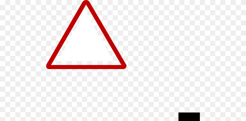 Thin Red Warning Sign Clip Art, Triangle, Symbol Free Png Download