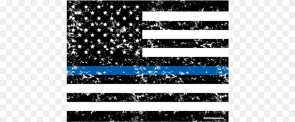 Thin White Line, American Flag, Flag Free Png Download
