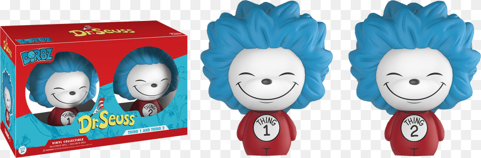 Thing 1 Amp Thing 2 Dorbz Vinyl Figure 2 Pack, Face, Head, Person, Baby Png