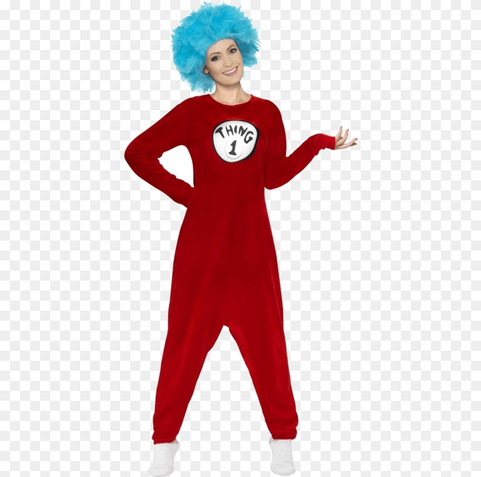 Thing 1 And Thing 2 Costume, Clothing, Long Sleeve, Person, Sleeve Free Png