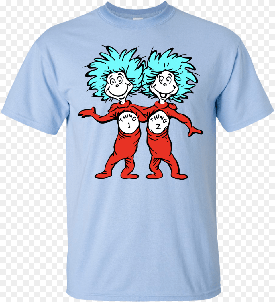 Thing 1 And Thing 2 T Shirt, Clothing, T-shirt, Face, Head Free Png Download