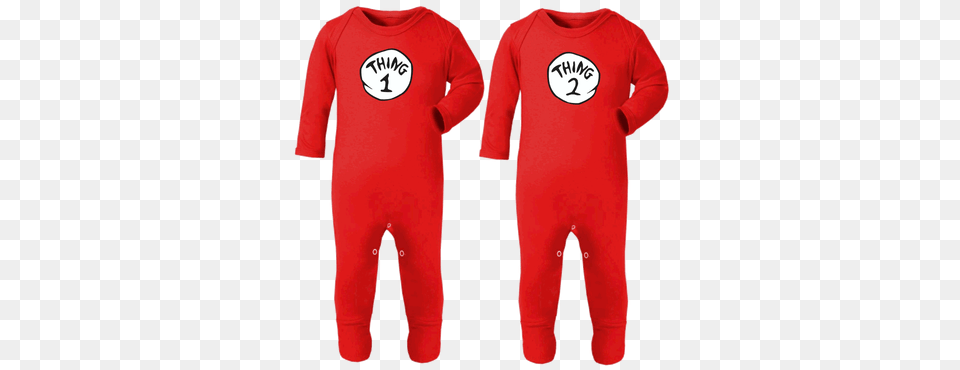 Thing Thing Footed Playsuitscostumes For Twins, Clothing, T-shirt, Pajamas Png