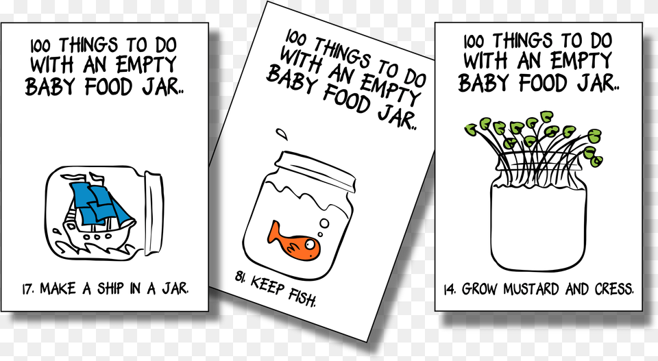 Things To Do With A Jar Cartoon, Book, Publication, Advertisement, Poster Free Png Download