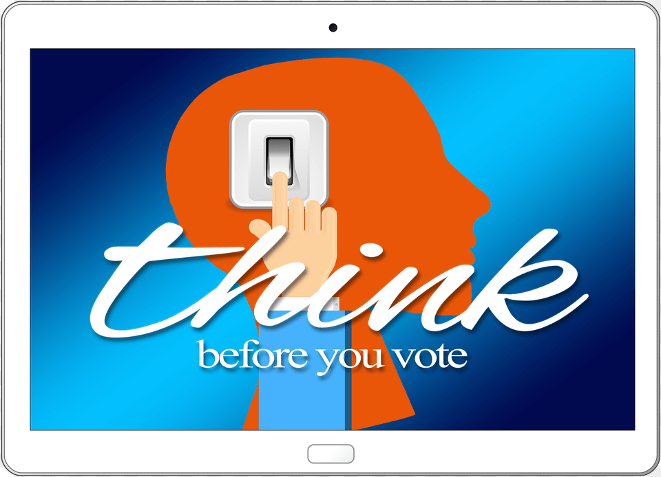 Think Before You Vote, Photography, Text Free Png Download