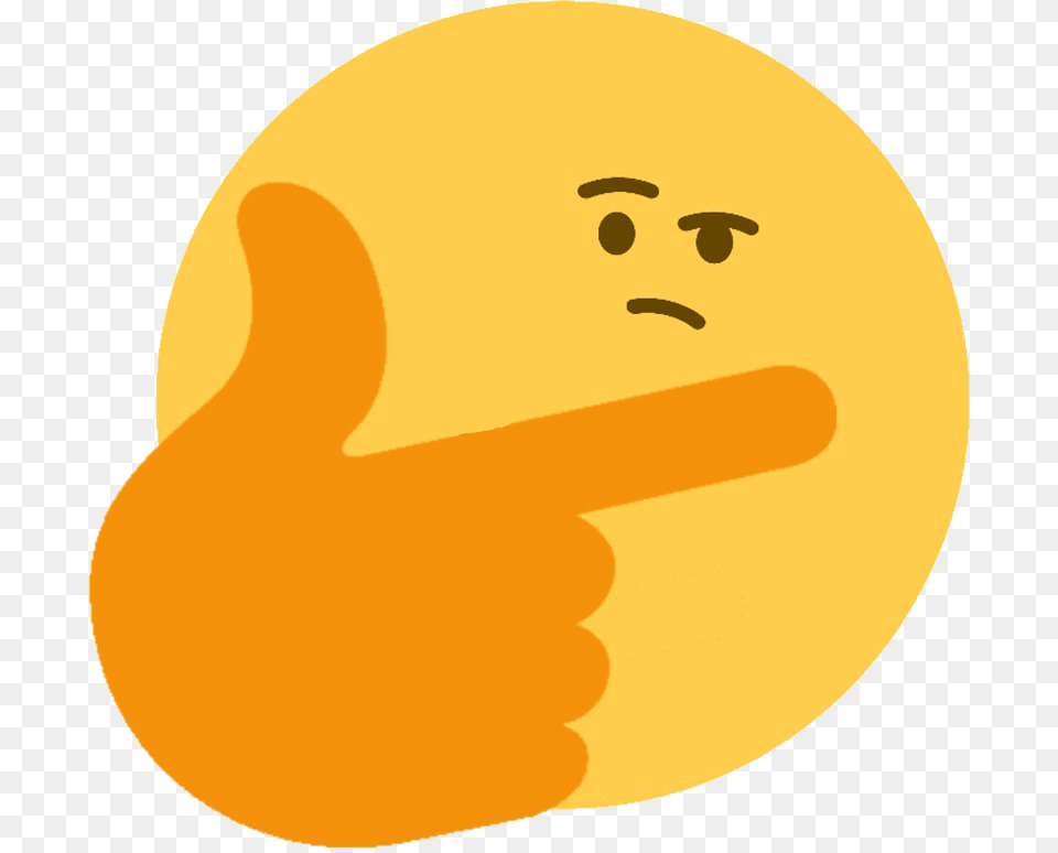 Think Big Discord Emoji Discord Thinking Emoji Transparent, Body Part, Finger, Hand, Person Png