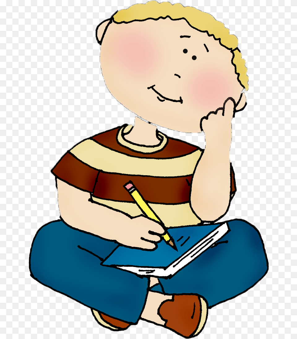 Think Clip Art For Kids Child Think, Baby, Person, Reading, Face Free Transparent Png