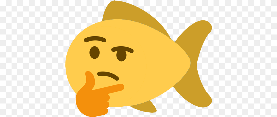 Think Fish Discord Emoji Twitch Thinking Emote Full Size Discord Thinking, Animal, Sea Life, Baby, Person Png Image