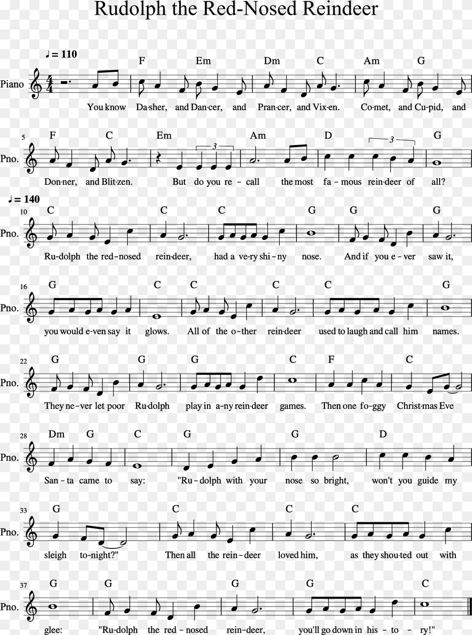 Think Of Me Sheet Music Pdf, Gray Png Image