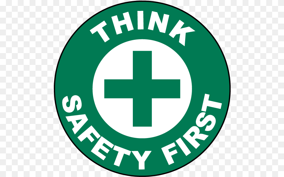 Think Safety First Floor Sign Northern Soul Keep The Faith Logo, First Aid, Symbol, Red Cross Png Image