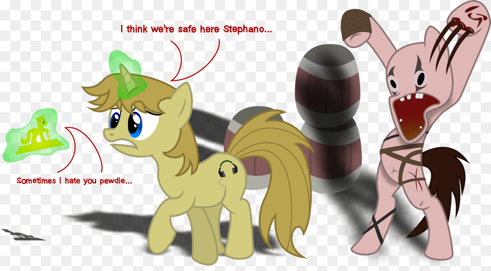 Think We Re Safe Here Stephano Sometimes Hate You Pewdie Pewdiepie Amnesia Art, Book, Comics, Publication, Face Free Png Download