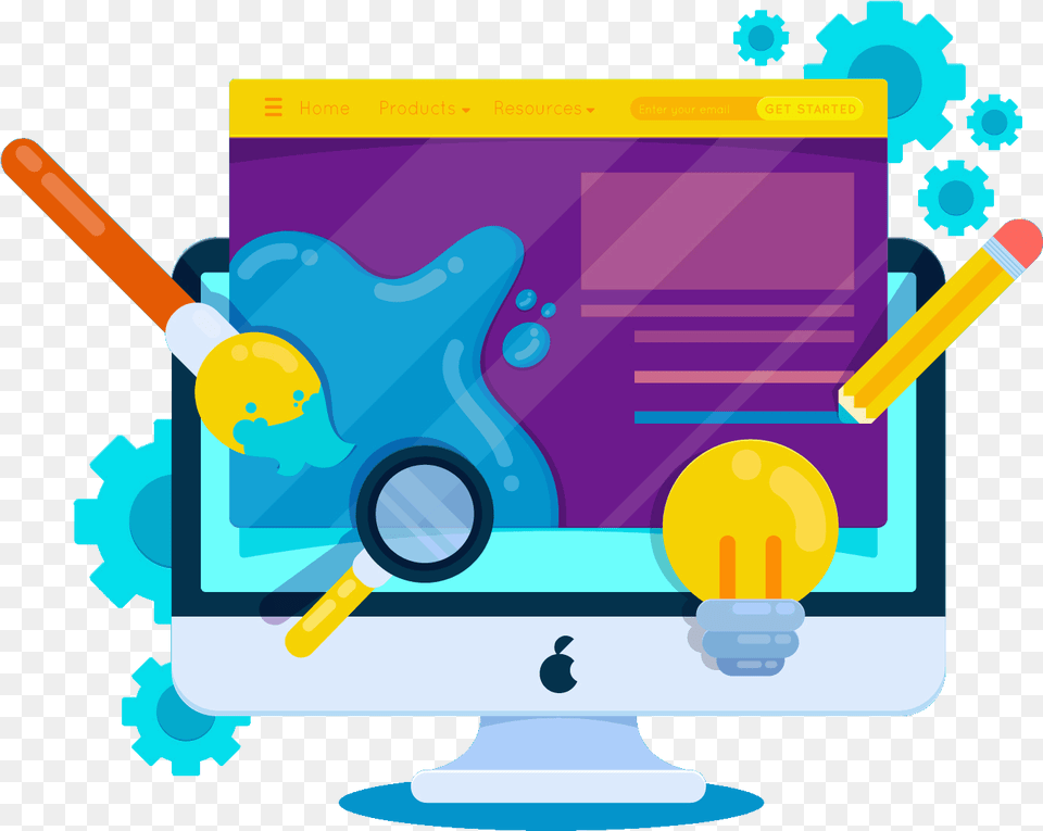 Thinkcode Is The Best Website Development Company In Web Design Tools, Art, Graphics, Computer Hardware, Electronics Free Png
