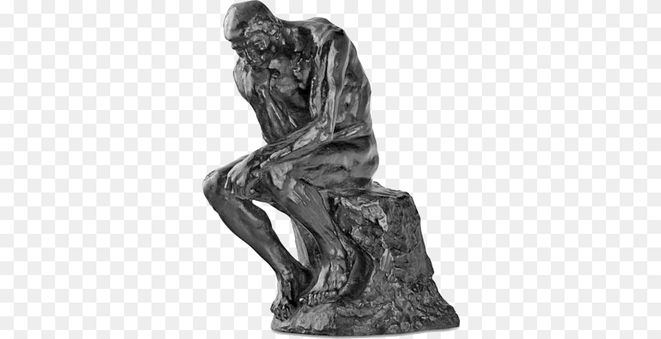 Thinker Rodin Thinker, Art, Figurine, Animal, Fish Png