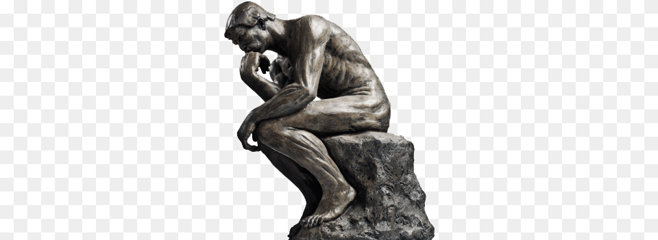 Thinker Rodin Thinking Philosopher, Art, Adult, Male, Man Free Png Download